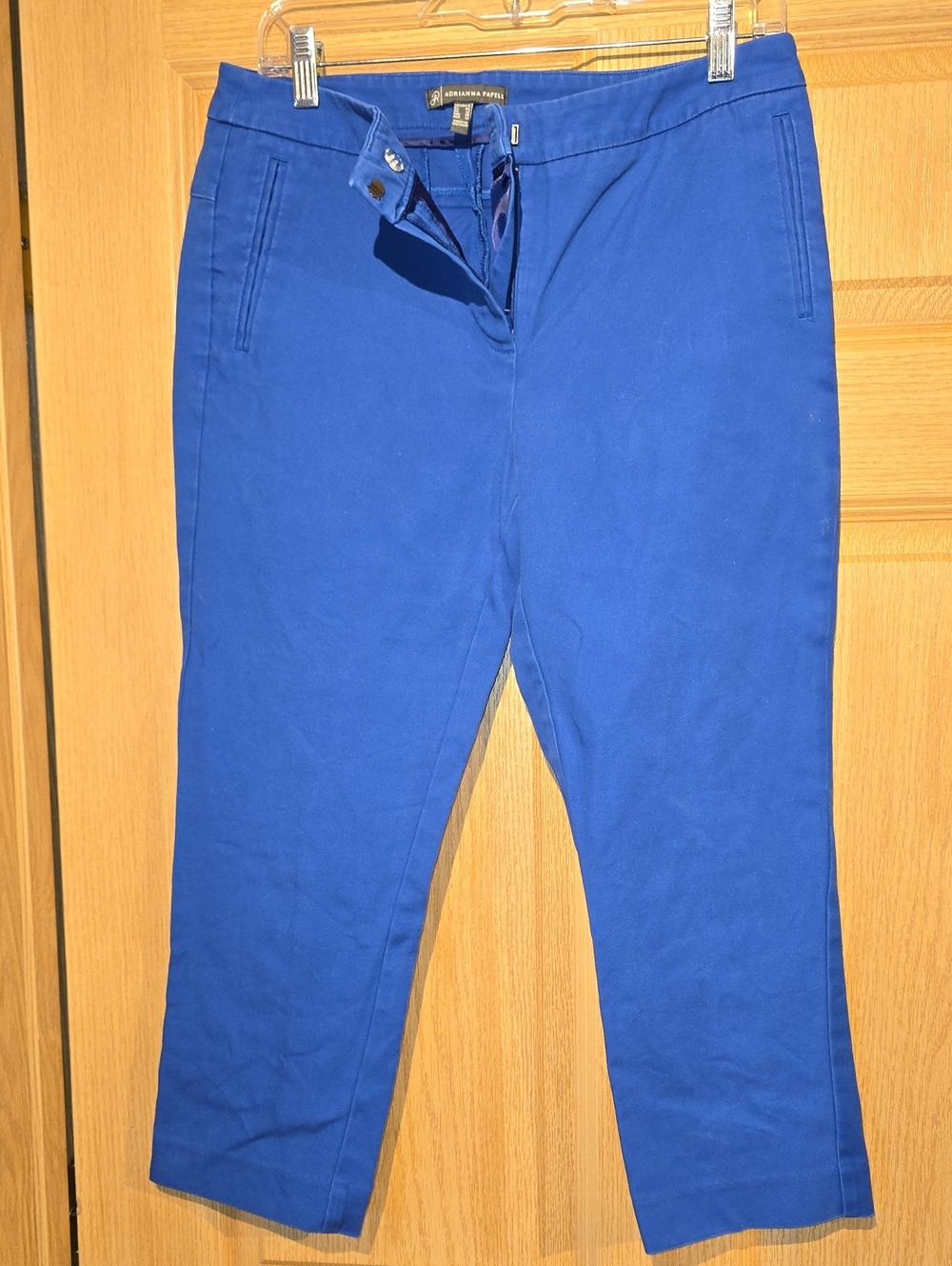 Adrienne Vittadini Cobalt Blue Men's Chino Pants